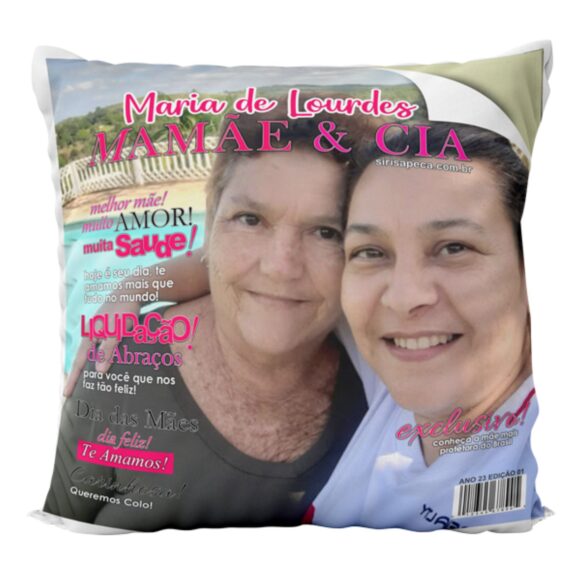 Almofada Personalizada com Foto Mãe