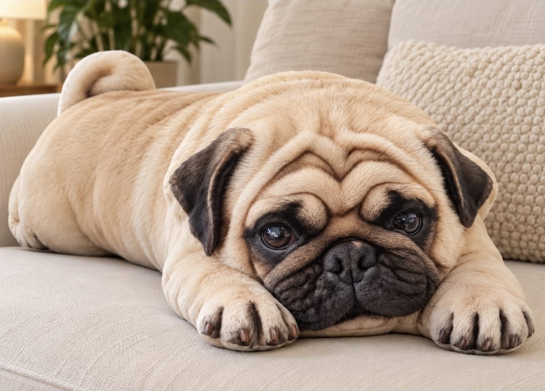 Detalhe da Almofada 3D Pet personalizada.